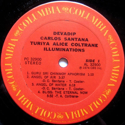 Devadip Carlos Santana & Turiya Alice Coltrane ‎– Illuminations
