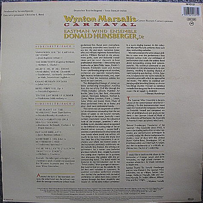 Wynton Marsalis, Eastman Wind Ensemble, Donald Hunsberger ‎– Carnaval