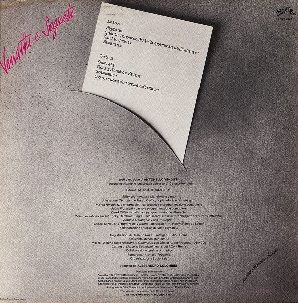Antonello Venditti - Venditti E Segreti