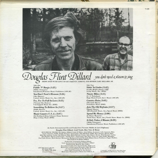 Doug Dillard - You Don't Need A Reason To Sing