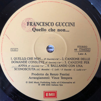 Francesco Guccini - Quello Che Non...