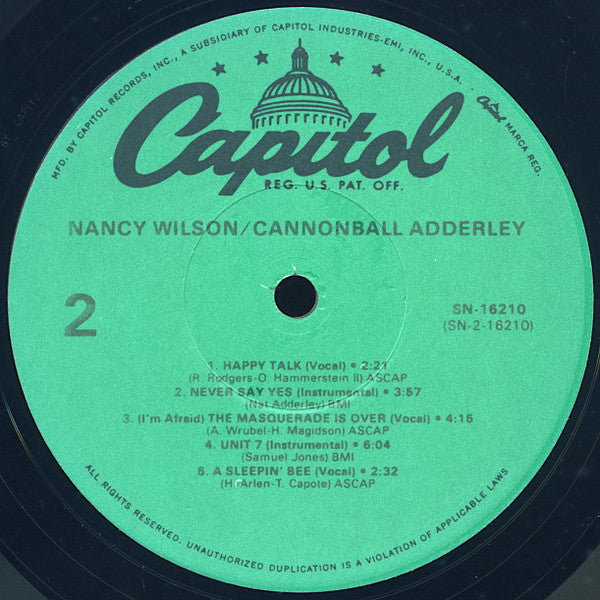 Nancy Wilson - Nancy Wilson / Cannonball Adderley