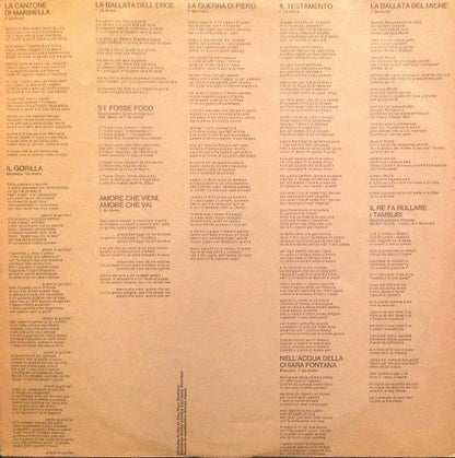 Fabrizio De André - Volume 3°