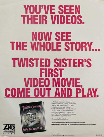 Twisted Sister - Come Out And Play