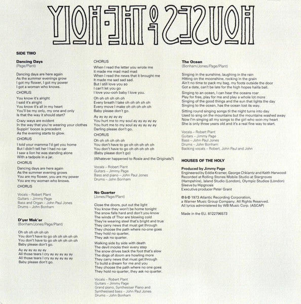 Led Zeppelin - Houses Of The Holy (nuovo)