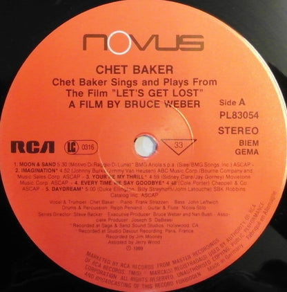 Chet Baker - Chet Baker Sings And Plays From The Film "Let's Get Lost"