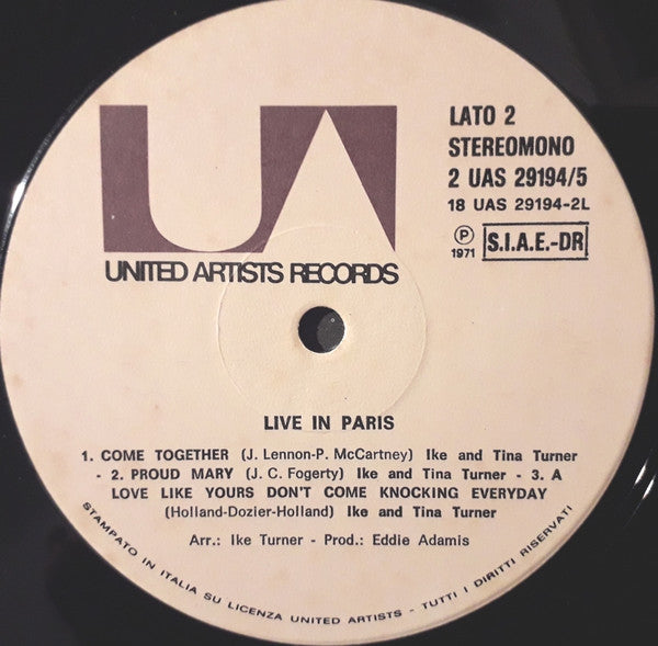 Ike & Tina Turner - Live In Paris