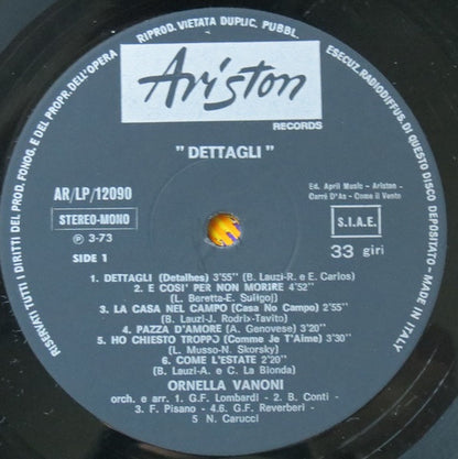 Ornella Vanoni - Dettagli