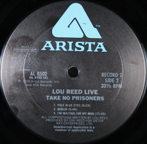 Lou Reed - Lou Reed Live - Take No Prisoners
