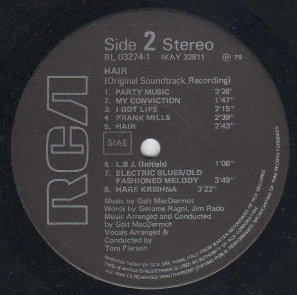 Galt MacDermot - Hair (Original Soundtrack Recording)