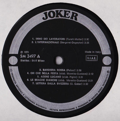 Gruppo Popolare E Solisti Dell'Oltrepò Pavese - Canti Politici E Sociali Italiani