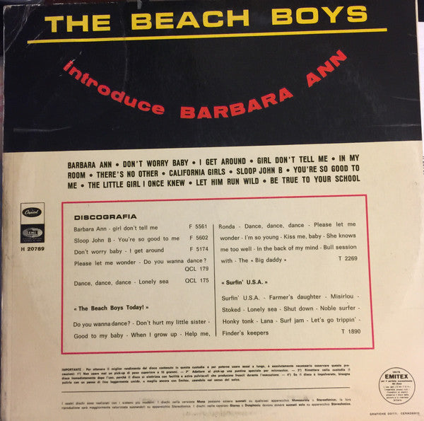 The Beach Boys - Introduce Barbara Ann