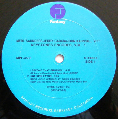 Merl Saunders, Jerry Garcia, John Kahn, Bill Vitt - Keystone Encores Volume I