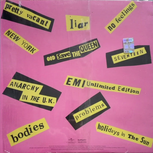 Sex Pistols - Never Mind The Bollocks, Here's The Sex Pistols