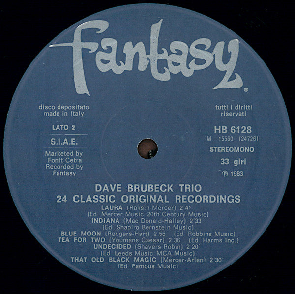 The Dave Brubeck Trio - Distinctive Rhythm Instrumentals