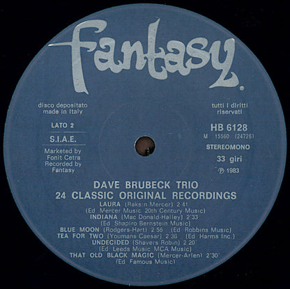 The Dave Brubeck Trio - Distinctive Rhythm Instrumentals