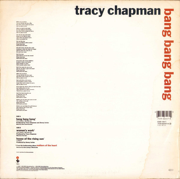 Tracy Chapman - Bang Bang Bang