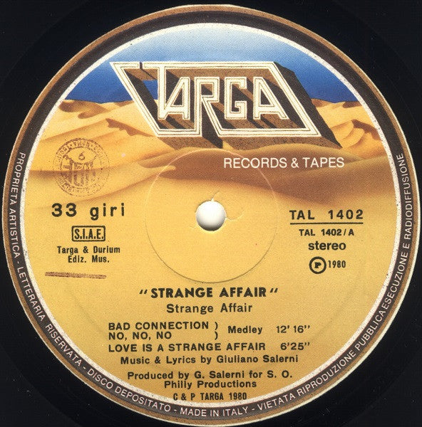 Strange Affair - Strange Affair