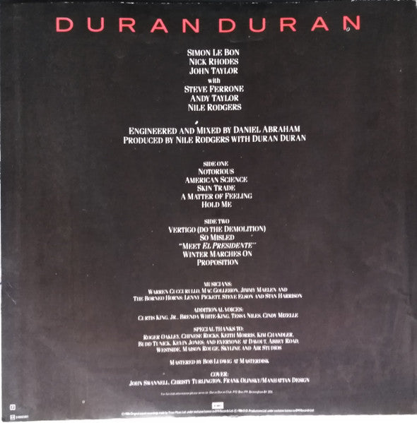 Duran Duran - Notorious