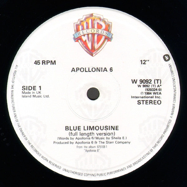 Apollonia 6 - Blue Limousine
