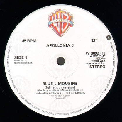 Apollonia 6 - Blue Limousine