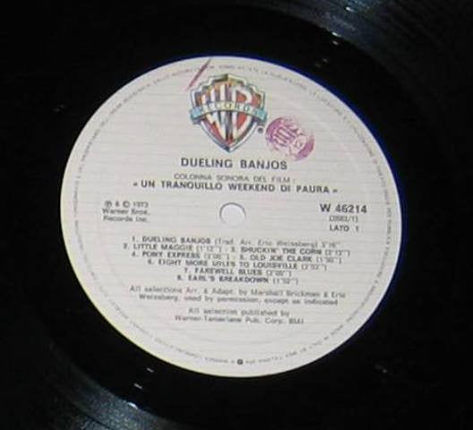 Eric Weissberg - Dueling Banjos From The Original Sound Track Of Deliverance And Additional Music
