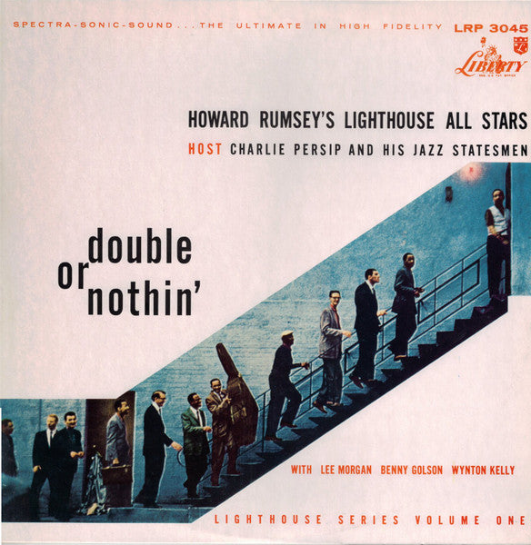Howard Rumsey's Lighthouse All-Stars Host Charlie Persip's Jazz Statesmen With Lee Morgan, Benny Golson, Wynton Kelly ‎– Double Or Nothin'