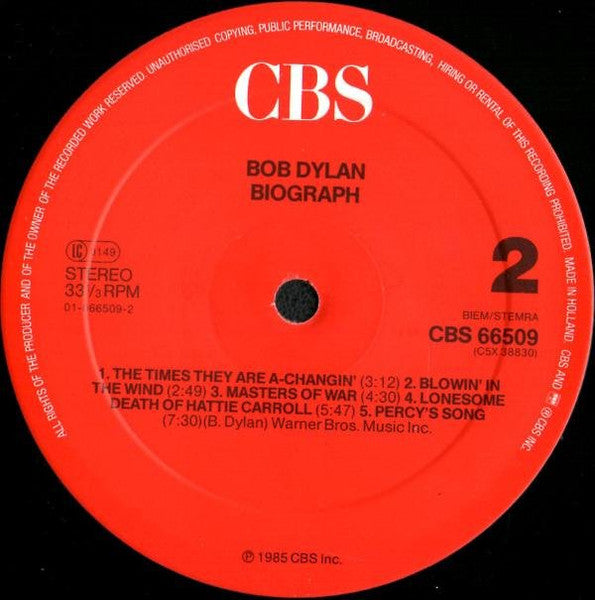 Bob Dylan - Biograph (Box)