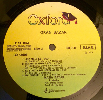 Matia Bazar - Gran Bazar
