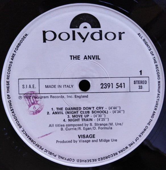 Visage - The Anvil