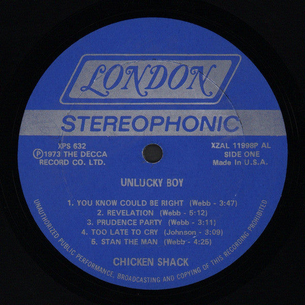 Chicken Shack - Unlucky Boy