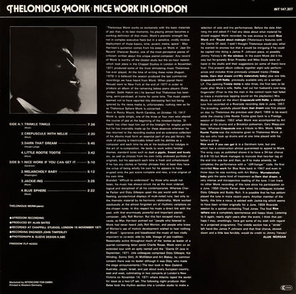 Thelonious Monk - Nice Work In London