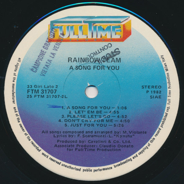 Rainbow Team - A Song For You