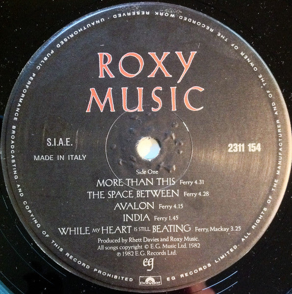 Roxy Music - Avalon