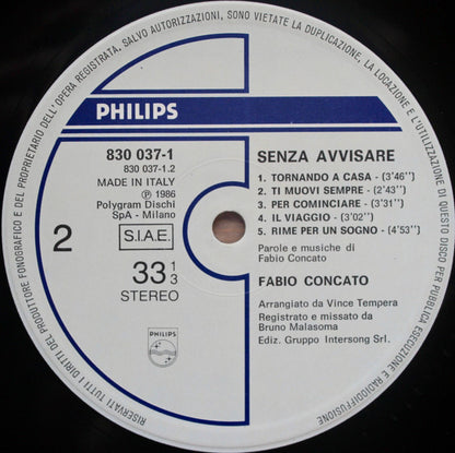 Fabio Concato - Senza Avvisare