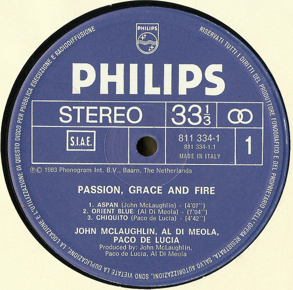 John McLaughlin - Passion, Grace & Fire