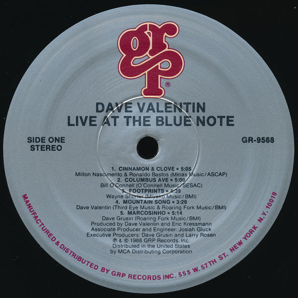 Dave Valentin - Live At The Blue Note