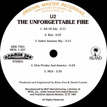 U2 - The Unforgettable Fire (Original Master Recording)