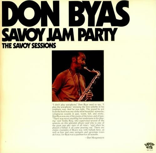 Don Byas - Savoy Jam Party