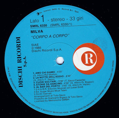 Milva - Corpo A Corpo