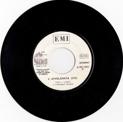 Francesco Guccini - L'Avvelenata / Bottle Of Wine (7")