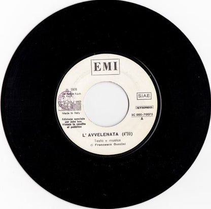Francesco Guccini - L'Avvelenata / Bottle Of Wine (7")
