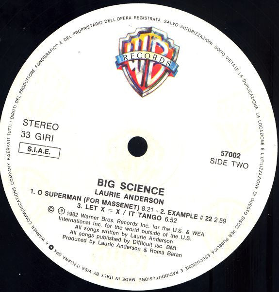 Laurie Anderson - Big Science