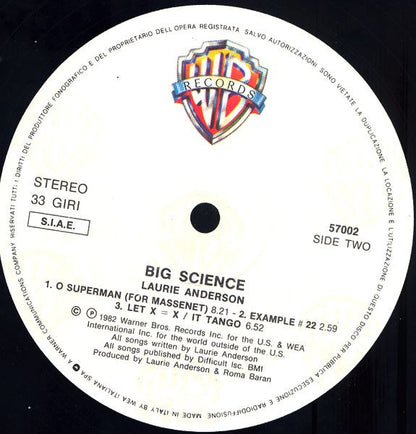 Laurie Anderson - Big Science