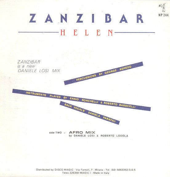 Helen - Zanzibar (7")