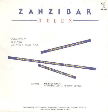 Helen - Zanzibar (7")