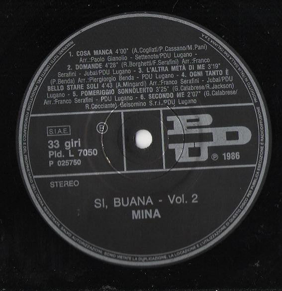 Mina - Si, Buana