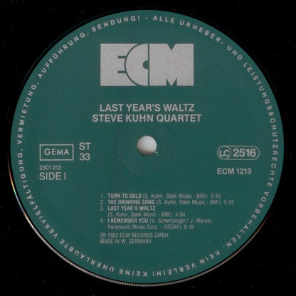 Steve Kuhn Quartet - Last Year's Waltz