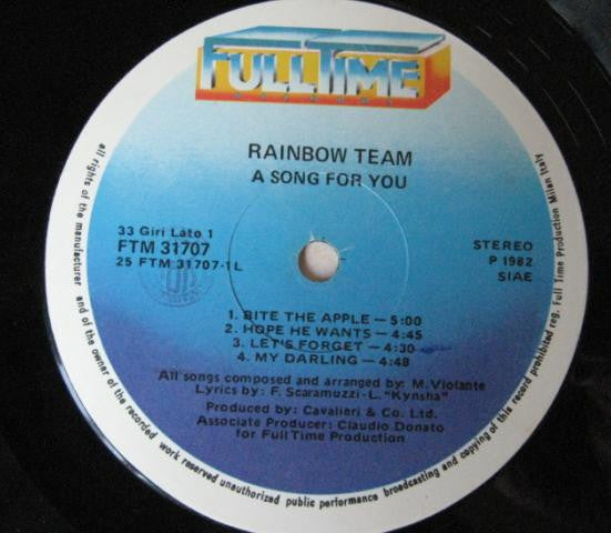 Rainbow Team - A Song For You