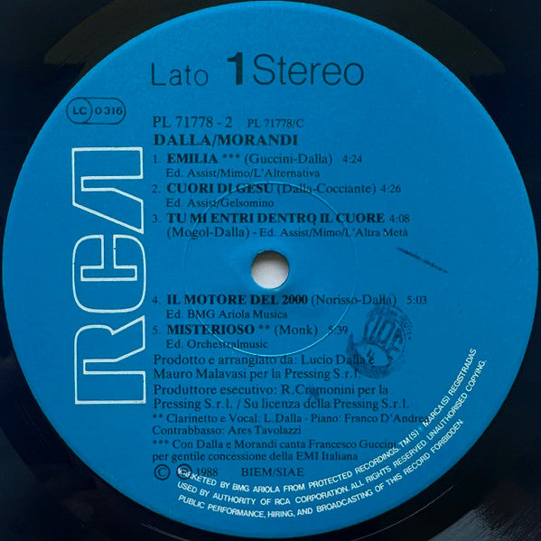 Lucio Dalla - Dalla / Morandi